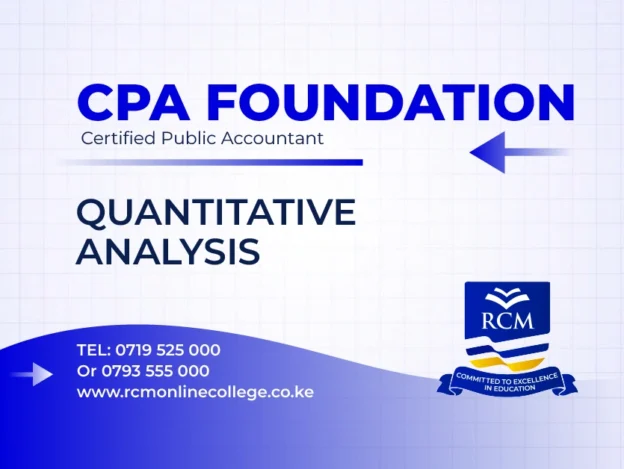 Quantitative Analysis, RCM Online College