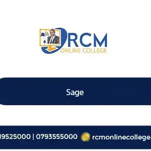 Sage, Sage course, Sage accounting training, payroll management, invoicing, financial reporting, tax compliance, bookkeeping, RCM Online College.