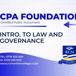 Introduction to Law and Governance, RCM Online College