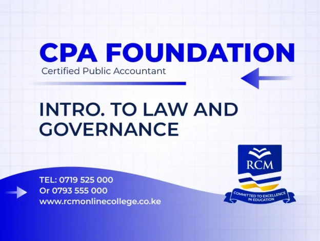 Introduction to Law and Governance, RCM Online College