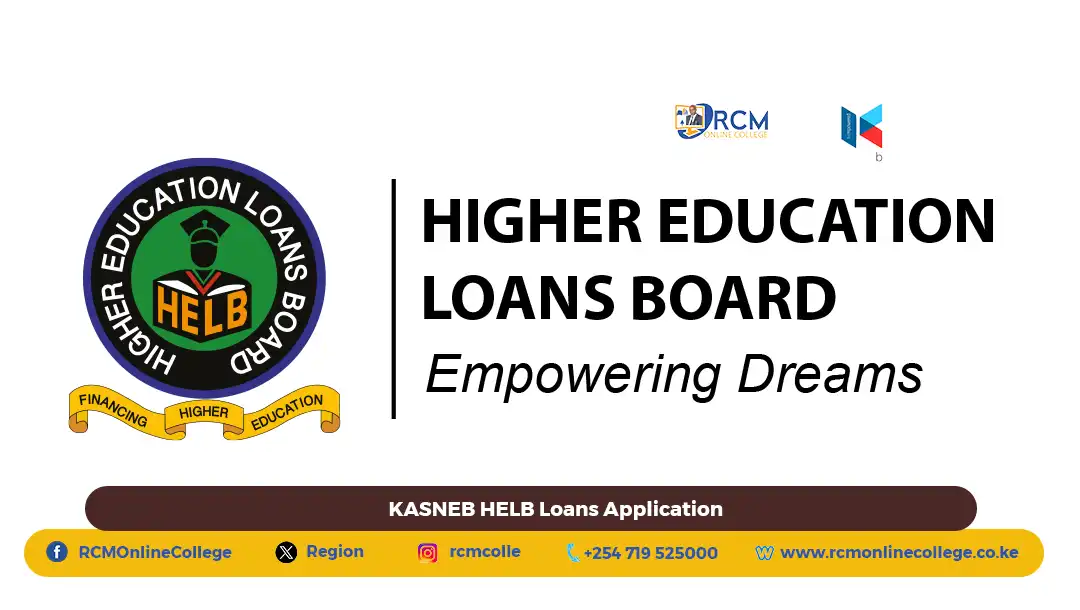 KASNEB HELB Loans Application, RCM Online College