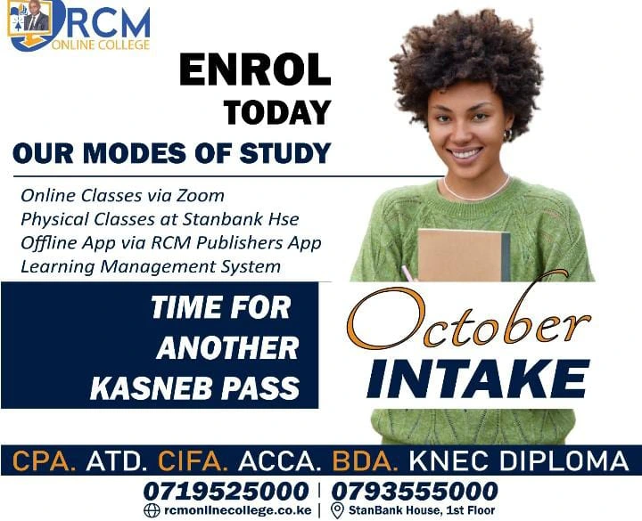 CPA Courses in Kenya, RCM Online College