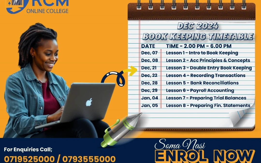 Master Bookkeeping with RCM Online College: Enroll Today for Discounted Training