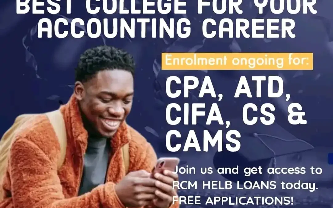 RCM Online College, free live lessons, Financial Management, Financial Reporting, Quantitative Analysis, Advanced Accounting Analytics, Business Development Analytics, online learning