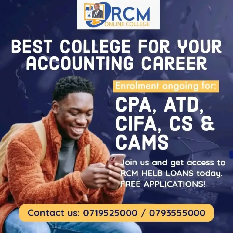 RCM Online College, free live lessons, Financial Management, Financial Reporting, Quantitative Analysis, Advanced Accounting Analytics, Business Development Analytics, online learning