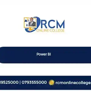 Power BI, RCM Online College, Power BI course, data visualization, business analytics, Power BI training, dashboard design, Microsoft Power BI, data reporting, data analysis, interactive dashboards, online Power BI course.