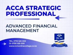 RCM Online College,ACCA, Advanced Financial Management