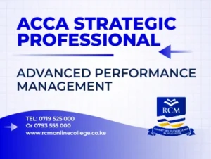 RCM Online College, ACCA, Advanced Performance Management
