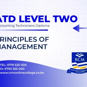 RCM Online College, Principles of Management