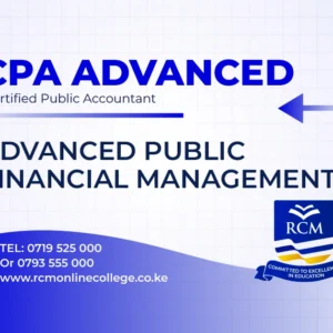 RCM Online College, advanced public financial management