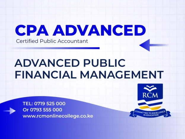 RCM Online College, advanced public financial management