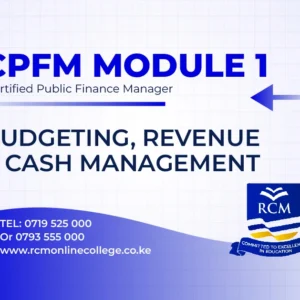 RCM Online College, Budgeting Revenue and Cash Management