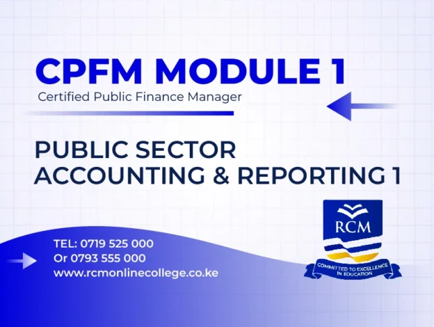 RCM Online College, Public Sector Accounting and Reporting I