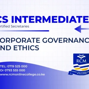 RCM Online College, Corporate Governance and Ethics