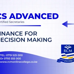RCM Online College, Finance For Decision Making