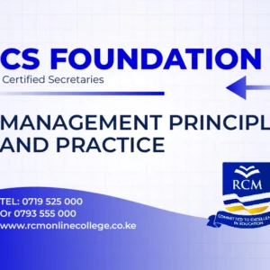 RCM Online College, Management Principles and Practice