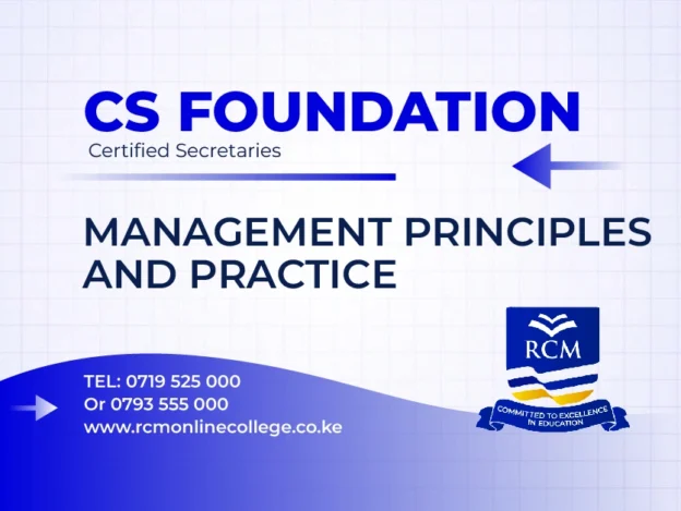 RCM Online College, Management Principles and Practice