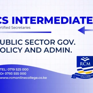 Public Sector governance policy and administration, RCM Online College