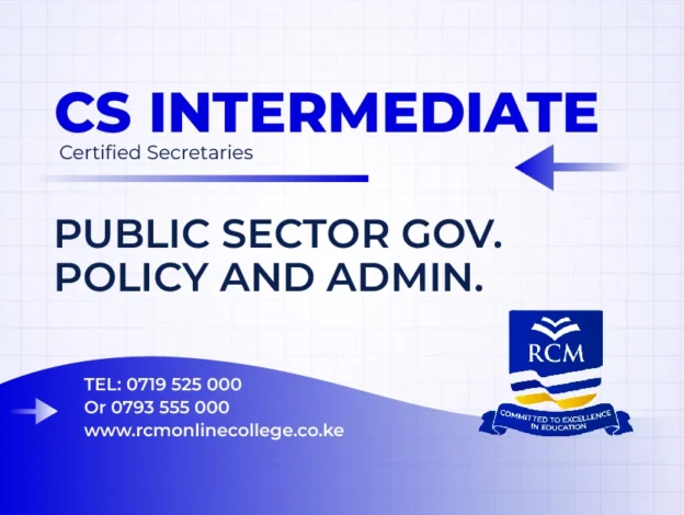 Public Sector governance policy and administration, RCM Online College
