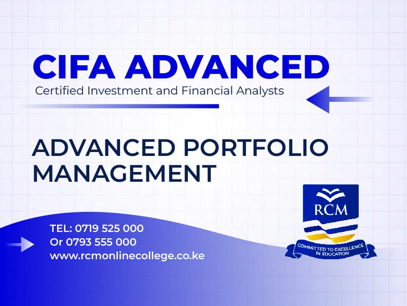 RCM Online College, advanced portfolio management