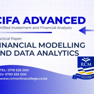 RCM Online College, financial modelling and data analysis