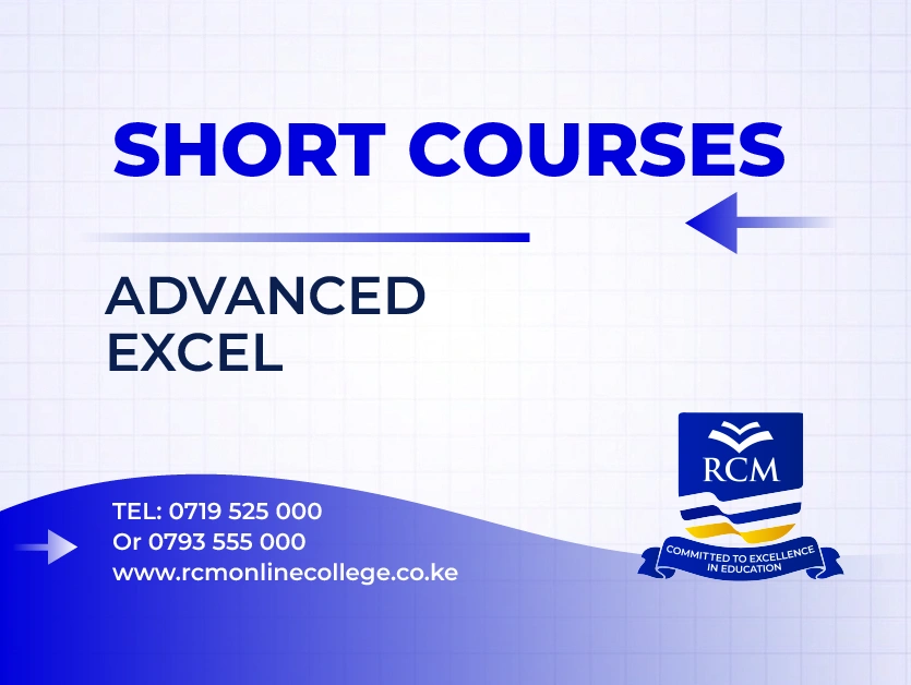 RCM Online College, Advanced Excel