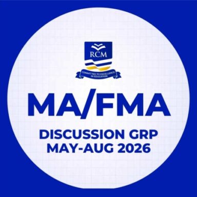 MA/ FMA DISCUSSION GROUP MAY-AUGUST 2026